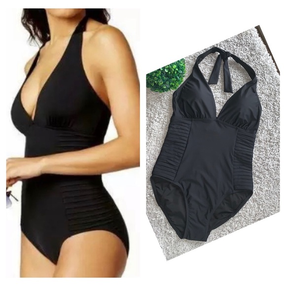 Calvin Klein Other - NWOT CALVIN KLEIN Side Pleated One piece swing sui